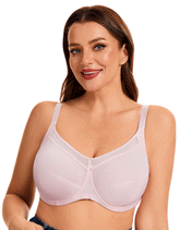 Quattro Plus Support Full-Coverage Wired Bra With Side Shaping Panels-QUARTZ PINK
