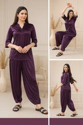 2-Piece Luxury Nighty Set for Women | Elegant Night Dress & Comfortable Sleepwear
