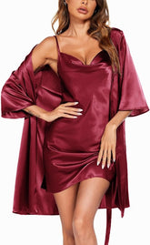 Sexy Short Nighty for Women & Girls | Premium Silk Backless Lingerie & Bridal Honeymoon Nightwear