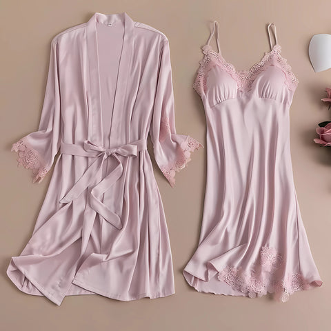 2-Piece Ladies Nighty Set | Sexy Bridal Night Dress (Gown + Inner Dress) | Hot Lingerie for Girls