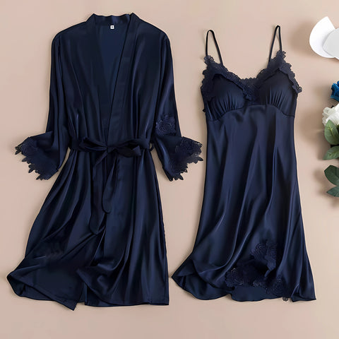 2-Piece Ladies Nighty Set | Sexy Bridal Night Dress (Gown + Inner Dress) | Hot Lingerie for Girls