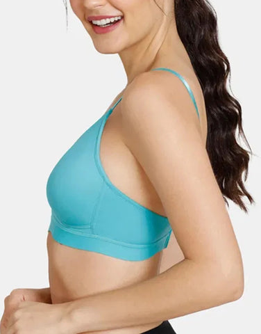 LIGHTLY PADDED NON WIRED T SHIRT BRA-TURQUOISE (Copy)