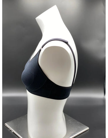 COTTON DOUBLE LAYERED ENCIRCLE BRA-BLACK