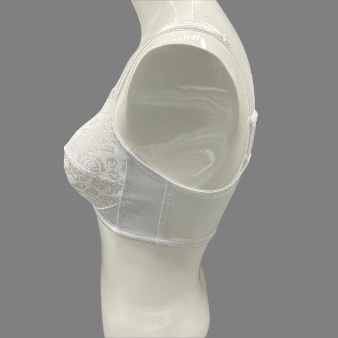 FRONT OPEN MINIMIZER BRA-WHITE