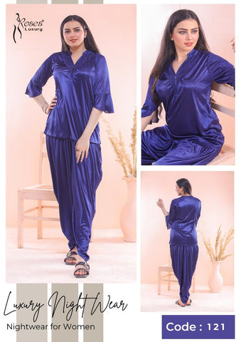 2-Piece Luxury Nighty Set for Women | Elegant Night Dress & Comfortable Sleepwear