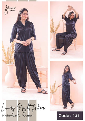 2-Piece Luxury Nighty Set for Women | Elegant Night Dress & Comfortable Sleepwear