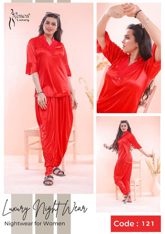 2-Piece Luxury Nighty Set for Women | Elegant Night Dress & Comfortable Sleepwear