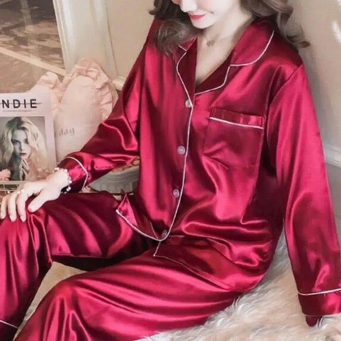 2-Piece Silk Satin Night Suit for Women | Bridal Nighty, Sleepwear & Loungewear Set