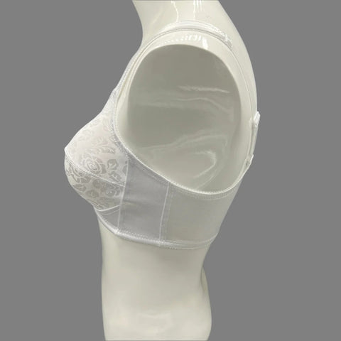 FRONT OPEN MINIMIZER BRA-WHITE