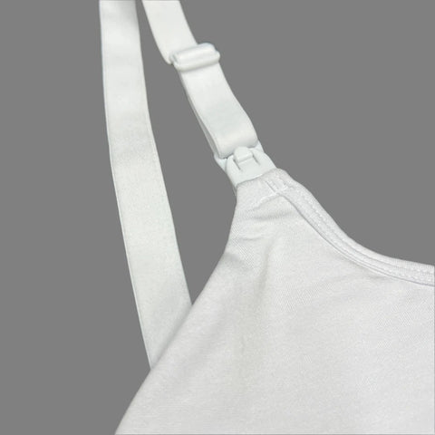 DOUBLE LAYERED SIDE SUPPORT NURSING BRA -WHITE