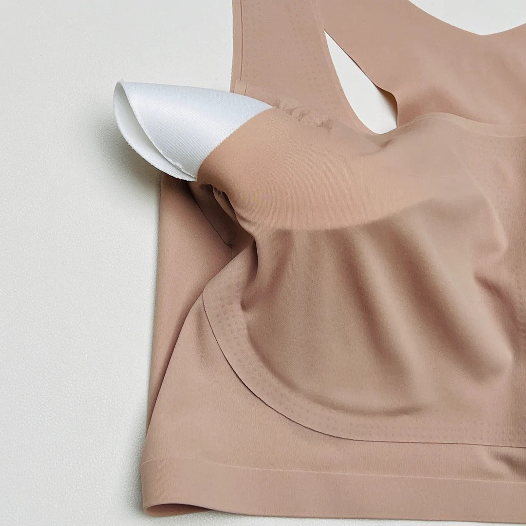 LASER CUT SUPER SOFT BRA SET -SKIN